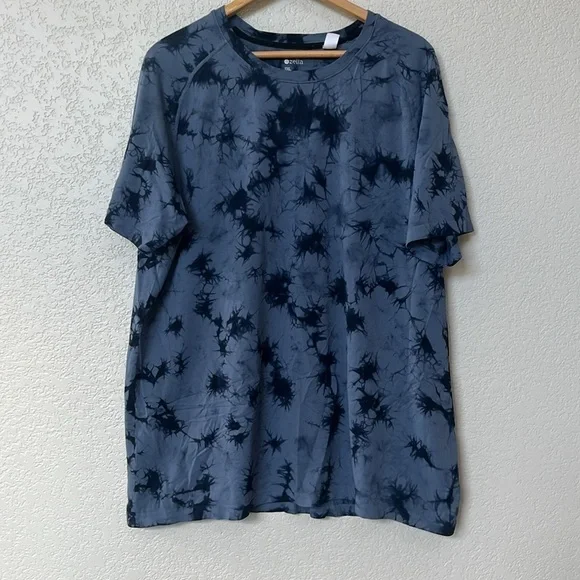 Zella Men’s Athletic Short Sleeve T Shirt Tie Dye Blue Size XXL - Picture 4 of 10